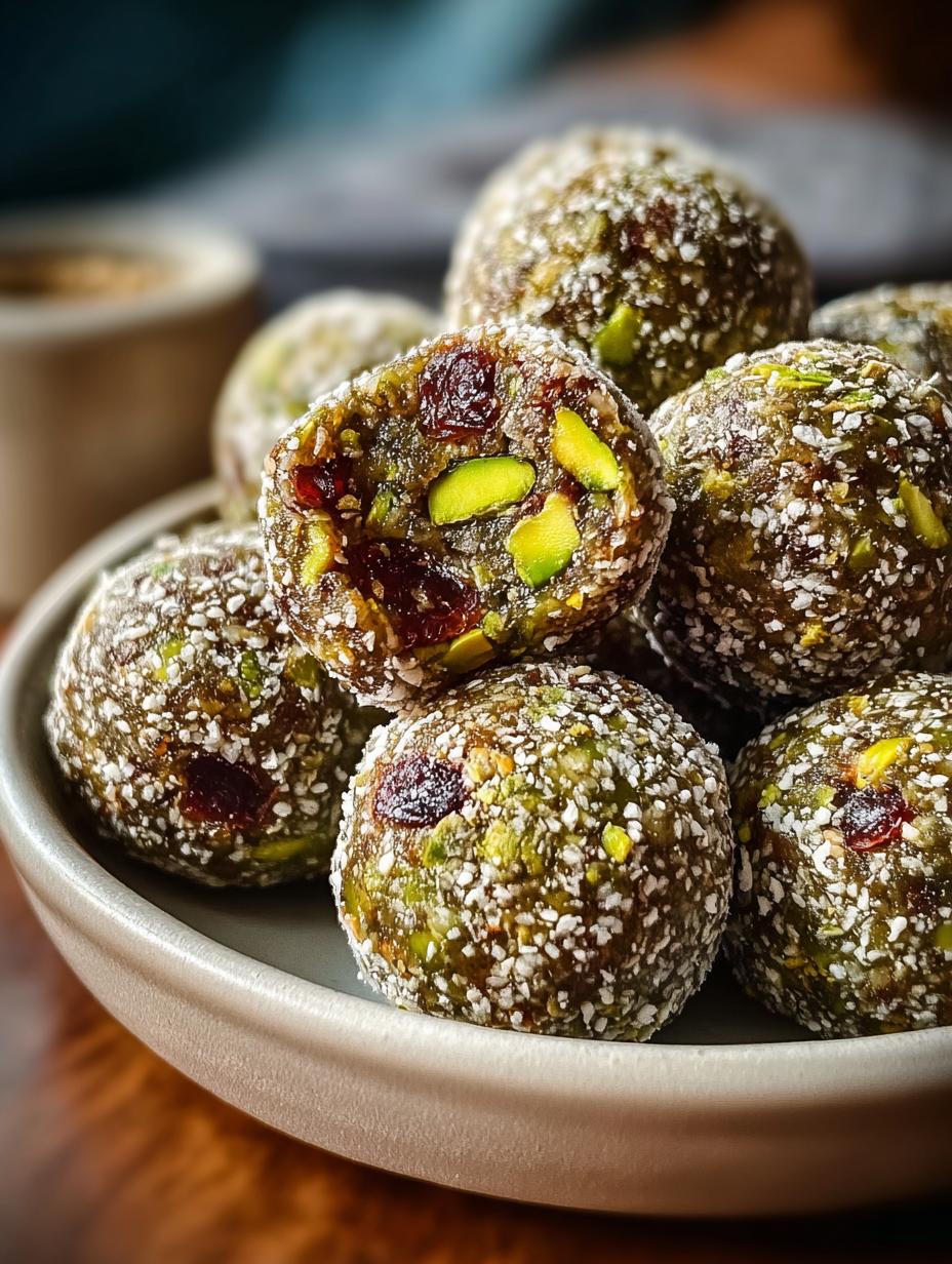 Pistachio Date Energy Balls