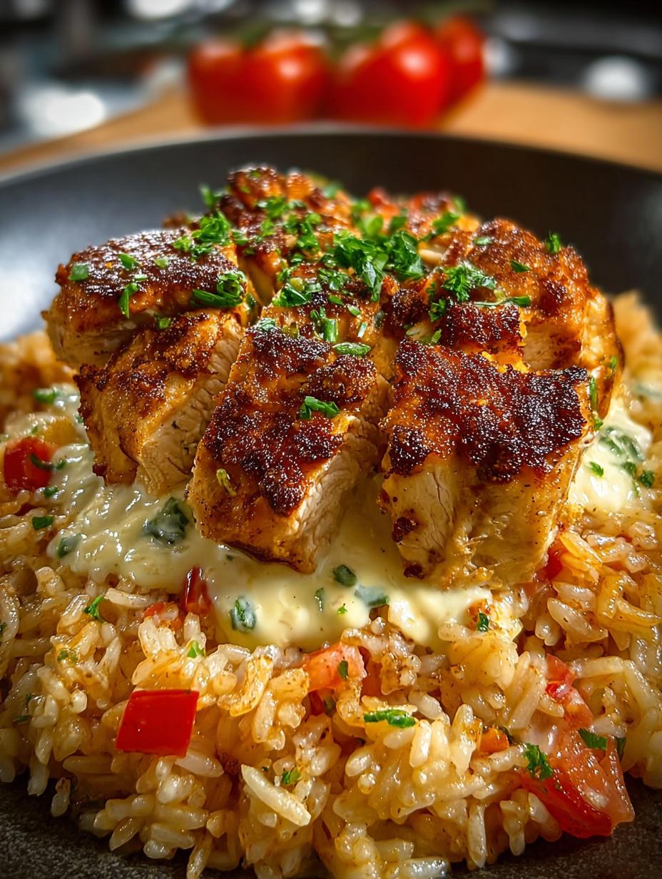 Delicious Queso Chicken Rice Skillet in 35 Minutes - Queso Chicken Rice Skillet - additional detail