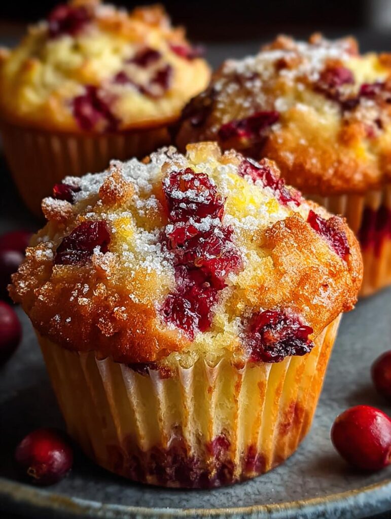 Ricotta Cranberry Orange Muffins