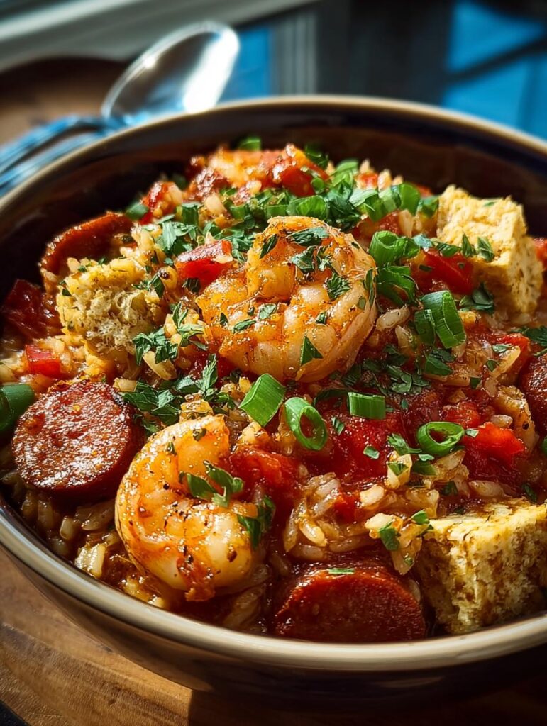 Slow Cooker Cajun Jambalaya