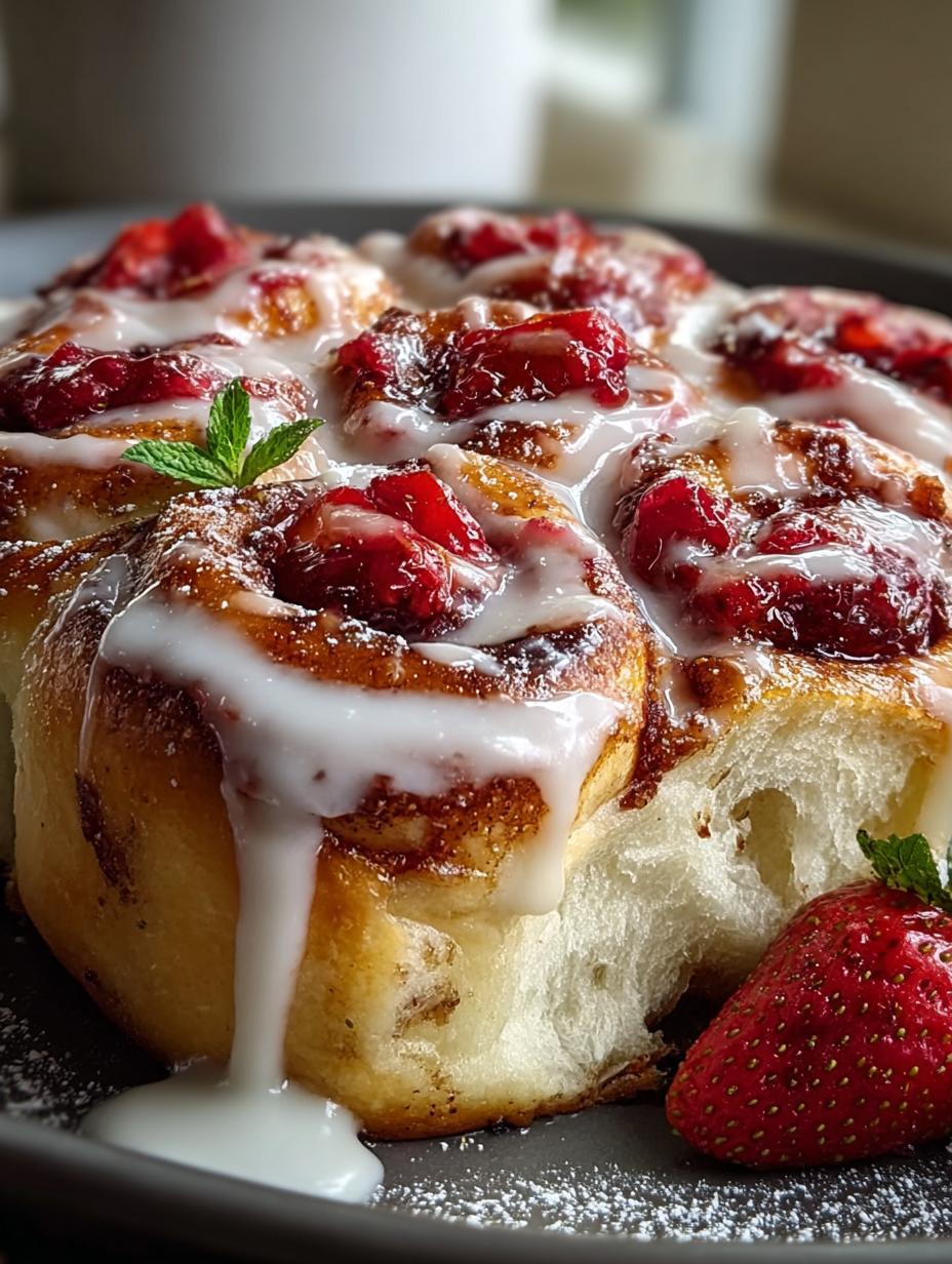 Strawberry Cinnamon Rolls Brioche: 12 Heavenly Delights - Strawberry Cinnamon Rolls Brioche - main visual representation