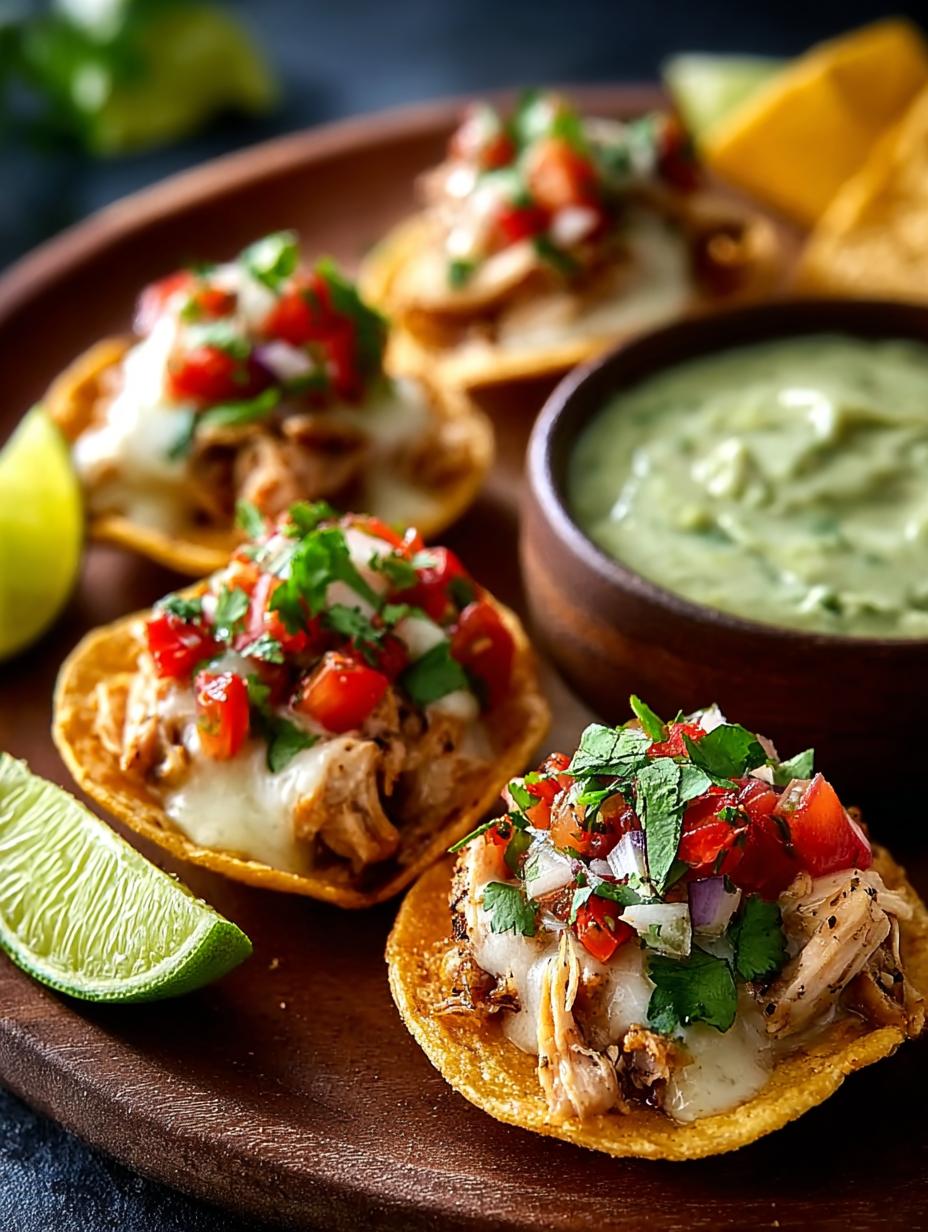 Verde Chicken Tostada Bites: 6 Easy Steps to Delight - Verde Chicken Tostada Bites - main visual representation