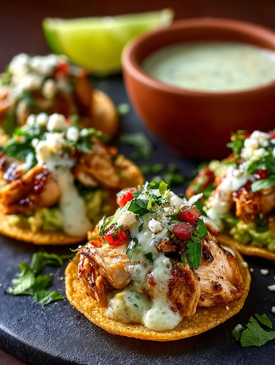 Verde Chicken Tostada Bites: 6 Easy Steps to Delight - Verde Chicken Tostada Bites - additional detail